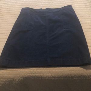 Navy corduroy skirt